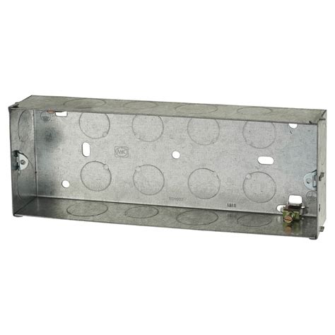 3 gang metal back box 25mm|metal back box screwfix.